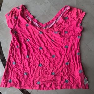 Hollister cropped tee